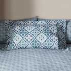 Global Tile Blue Oxford Pillowcase