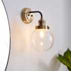 Broden Bathroom Wall Light Antique Brass