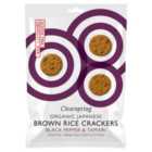Clearspring Organic Japanese Brown Rice Crackers - Black Pepper & Tamari 40g