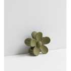 Olive Flower Hair Claw Clip