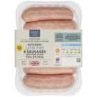 M&S Select Farms British 6 Pork Sausages Less than 3% Fat 400g