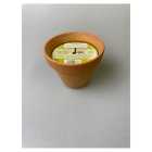 Lemongrass Scented Large Outdoor Candle Terracotta Bowl, each