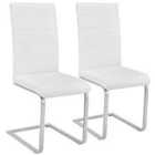 2 Dining Rocking Chairs - White