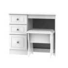 Ready Assembled Pembrey 2 Piece Set - Vanity and Stool - White