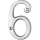 Polished Chrome Door Number 6/9 75mm Height 4mm Depth House Numeral Plaque