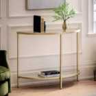 Gallery Direct Thurlow Console Table Champagne 100x35x75cm