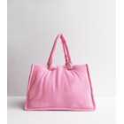 Public Desire Pink Towelling Tote Bag