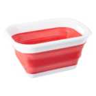 Collapsible Red Laundry Basket