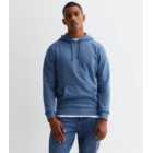 Blue Pocket Front Relaxed Fit Hoodie