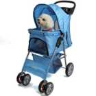 Blue Folding Pushchair Pet Stroller