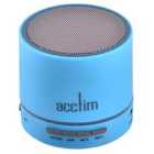 Acctim Tempo Mini Bluetooth Speaker w/LED Lights, Mic - Blue