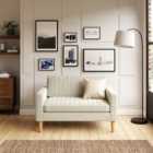 Jacob Pleated Cosy Chenille Compact 2 Seater Sofa