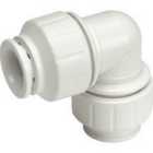 JG Speedfit Plastic Equal Elbow Connector (Pack of 10) White (15mm)