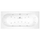 Trojan Minsted Double Ended 14 Jet Whirlpool Bath with Airspa & LED Light 1700 x 750mm