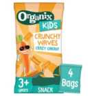 Organix KIDS Crazy Carrot Crunchy Waves 4 x 14g