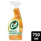 Cif Multipurpose Cleaner Spray Orange & Lemongrass 750ml