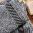 Soft Marl Quick Dry Plain Towel Sterling Grey