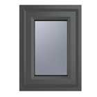 Crystal uPVC Window A Rated Top Opener 440mm x 610mm Obscure Glazing - Grey