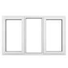 Crystal uPVC Window A Rated Left and Right Hand Side Hung Fixed Centre 1770mm x 1115mm Clear Glazing - White