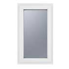 Crystal uPVC Window A Rated Left Hand Side Hung 610mm x 1190mm Obscure Glazing - White