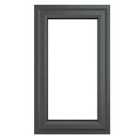 Crystal uPVC Window A Rated Left Hand Side Hung 610mm x 820mm Clear Glazing - Grey