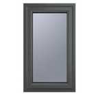 Crystal uPVC Window A Rated Left Hand Side Hung 610mm x 820mm Obscure Glazing - Grey