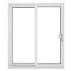 Crystal uPVC Sliding Patio Right to Left 1490mm x 2090mm Clear Glazing - White