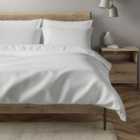 M&S Easy Care Percale White Duvet Cover King
