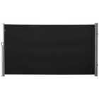 Outsunny Retractable Sun Side Awning Screen Fence 3x1.8m - Black