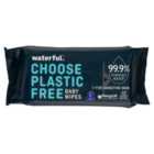 Waterful 99.9% Water & Plastic Free Large Baby Wipes 60 Per Pack 60 per pack