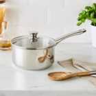 Stainless Steel Covered Saucepan 20cm