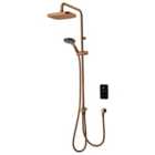 Triton ENVi Brushed Copper Dual Outlet Thermostatic Electric Shower - 9kW