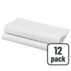 Large White Compostable Paper Napkins 12 per pack