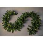 Imperial Pine Green W/Warm White Leds Christmas Christmas Garland
