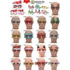 12pcs Novelty Glitter Christmas Glasses Eyewear Christmas Party Props Stocking Fillers Assorted Any 12 Frames