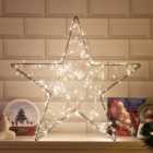 The Christmas Workshop 70389 3D Metal Star With 200 Warm White LED Lights