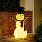 Festive 93cm Outdoor Snowman Figure 60 Warm White LEDs