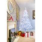 10FT Prelit White Alaskan Pine Christmas Tree Cool White LEDs