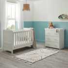 Babymore Caro Mini 2 Piece Room Set - White Wash