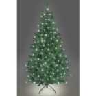SHATCHI 7FT Prelit Green Alaskan Pine Christmas Tree White LEDs