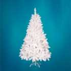 Abaseen 6FT White Artificial Christmas Tree, 800 Tips Xmas Tree Easy Assembly Foldable Reusable Strong Stand, Indoor Outdoor Dec