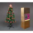 Shatchi Candle and Bow Fibre Optic Christmas Tree 3ft
