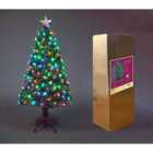 4Ft/120cm Diamonds Fibre Optic Christmas Tree LED Pre-Lit