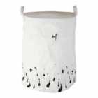 Speckled Fabric Laundry Basket