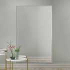 Mirroroutlet Artus - Silver Aluminium Edged Wall Leaner Mirror 68" X 43" (174Cm X 110Cm)