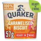 Quaker Oat So Simple Caramelised Biscuit Porridge Cereal Pot 57g