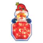 The Christmas Workshop LED 'Santa Stop Here' Window Sign