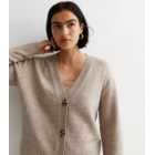 Mink Knit Button Front Cardigan
