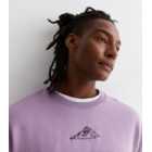 Lilac Cotton Blend Hiking Logo Sweatshirt