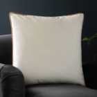 Paoletti Meridian Polyester Filled Cushion Ecru/Ginger